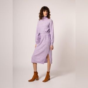 Lilac Frnch sweater dress